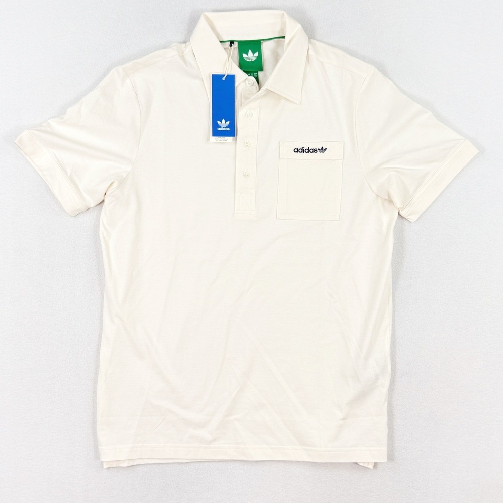 adidas Pocket‎ Polo Size XXL Men Chalk White Trefoil Pocket Golf Shirt NEW